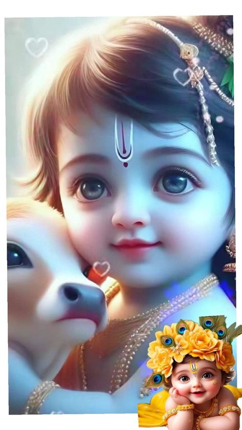 Kanha Ji Images Cute, Baby Radha Krishna Images, Little Kanha Ji Images, Cute Pics For Dp, Radha Beauty, Beautiful Flower Drawings, Shree Krishna Wallpapers, Little Krishna, Baby Krishna