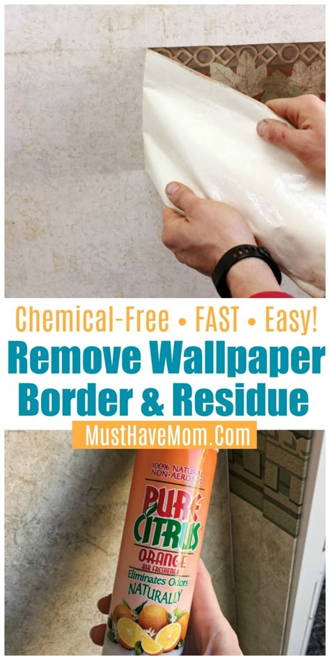 Remove Wallpaper Border, Remove Wallpaper, Homemade Toilet Cleaner, Camping Desserts, Cleaning Painted Walls, Rv Makeover, Glass Cooktop, Deep Cleaning Tips, Camper Makeover