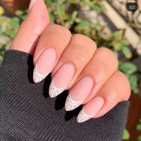 Spiderweb French Nails, French Tips, Spider Web, French Nails, Nails, Beauty