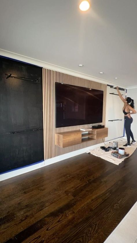 Living Room Styling, Feature Wall Living Room, Room Styling, Basement Living Rooms, Accent Walls In Living Room, Living Room Design Inspiration, Tv Wall Design, Home Design Living Room, Living Room Remodel