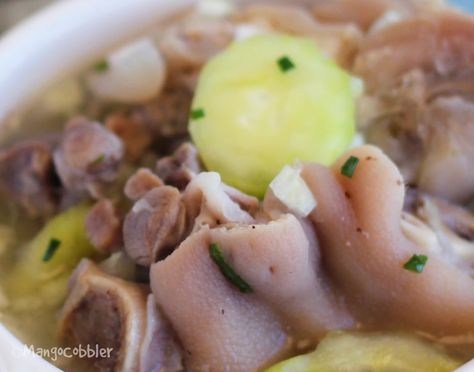 Pig foot Souse Recipe | MangoCobbler l Taste the Caribbean Pork Souse Recipe, Southern Pig Feet Recipe, Hops Bread Trinidad, Saheena Recipe Trinidad And Tobago, Puerto Rican Pigs Feet Recipe, Puerto Rican Pig Feet Stew, Souse Recipe, Pig Feet Recipe, Bahamian Food