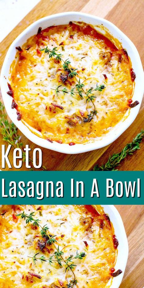 Lasagna In A Bowl, Classic Lasagna Recipe, Keto Lasagna, Keto Casserole, Low Carb Snack, Recetas Keto, Keto Cooking, Keto Recipes Dinner, Lasagna Recipe