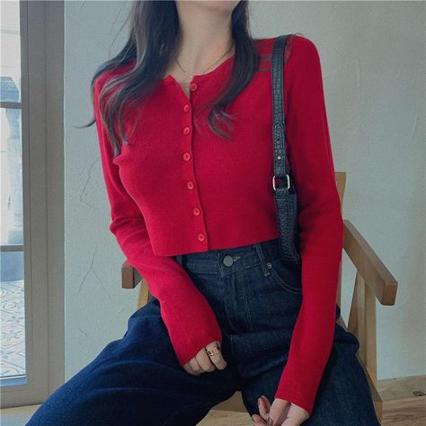 Casual T Shirt, Long Sleeve Casual, Solid Color, Long Sleeve, Red, T Shirt, Color