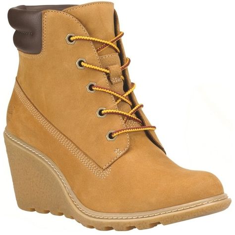 Women's Timberland Earthkeepers Amston Wedge Boots ($107) ❤ liked on Polyvore featuring shoes, boots, wedges shoes, laced up boots, wedge boots, lace up shoes and lace up boots Timberland Boots Heels, Timberland Boots Outfit Mens, Lace Up Wedge Boots, Timberland Boots Outfit, Timberland Earthkeepers, Silver Boots, Yellow Boots, Short Leather Boots, Wedge Heel Boots