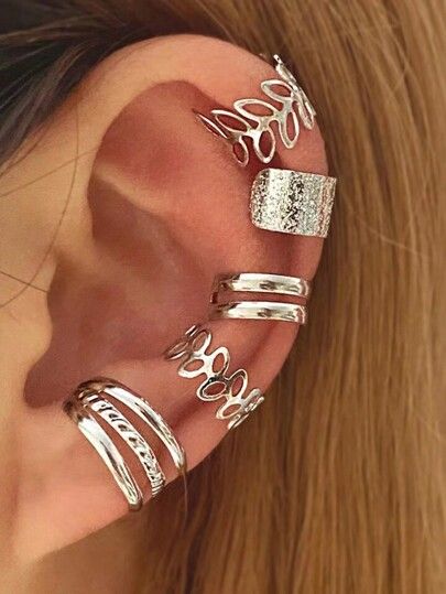 Leaf Ear Cuffs, Fake Earrings, Fake Piercing, Versatile Jewelry, Snake Earrings, Ear Cuff Earings, Ear Cuffs, Cartilage Earrings, Clip Earrings