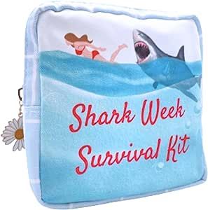 Shark Week Period, Tampon Bag, Feminine Essentials, Period Pouch, Girls Period, Tampon Holder, Period Bag, Tampon Storage, Pad Pouch