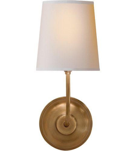 Thomas O'Brien Vendome 1 Light 6 inch Hand-Rubbed Antique Brass Decorative Wall Light Thomas Obrien, Visual Comfort Lighting, Outdoor Chandeliers, Light Photo, Brass Decor, Candelabra Bulbs, Living Wall, Living Room Diy, Shabby Chic Furniture