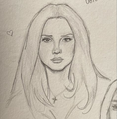 Lana Del Rey Outline Drawing, How To Draw Lana Del Rey Step By Step, Lana Del Ray Drawings, How To Draw Lana Del Rey, Lana Del Rey Sketch Easy, Lana Sketch, Lana Del Rey Art Draw, Lana Del Rey Drawing Easy, Lana Del Rey Drawing Sketches