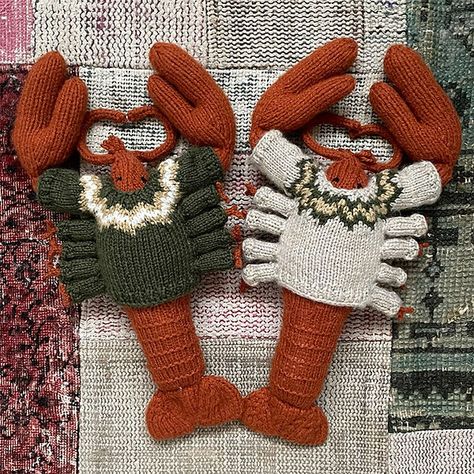 SHOP | Karla Courtney Lobster Sweater, List Of Skills, Sewing Stuffed Animals, Crochet Amigurumi Free Patterns, Sock Knitting Patterns, Crochet Amigurumi Free, Knitted Animals, Dog Sweaters, Knitting Tutorial