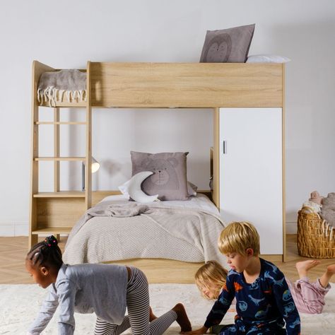 Maximize space and functionality with our Dream Explorer Bunk Bed! 🤩💫With 2 single beds, a built-in wardrobe and a staircase with hand holds for added safety. The bottom bed adjusts to two configurations to fit any room size and layout! Shop now for the perfect sleep and storage solution. 🤍 |Links in the Bio #LittleWhitehouse #Furniture #BunkBeds #ForTheLittleOnesYouLove Single Beds, Room Size, Built In Wardrobe, Maximize Space, Bunk Bed, Single Bed, Storage Solution, Bunk Beds, Storage Solutions