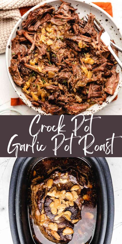 Boneless Beef Chuck Pot Roast Recipes, Garlic Pot Roast Slow Cooker, Dr Pepper Beef Roast Crock Pot, How To Cook Chuck Roast In Crock Pot, Crockpot Chuck Roast Recipes Slow Cooker, Rump Roast Crock Pot Recipes Slow Cooker, Crockpot Rump Roast Recipes, Carnivore Crock Pot Recipes, Garlic Pot Roast