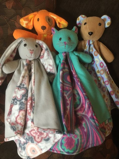 Lovey Sewing Pattern, Kids Care Package, Lovey Blanket Pattern, Sock Animals Patterns, Comforter Blanket, Bunny Blanket, Cuddle Blanket, Baby Security Blanket, Animal Blanket