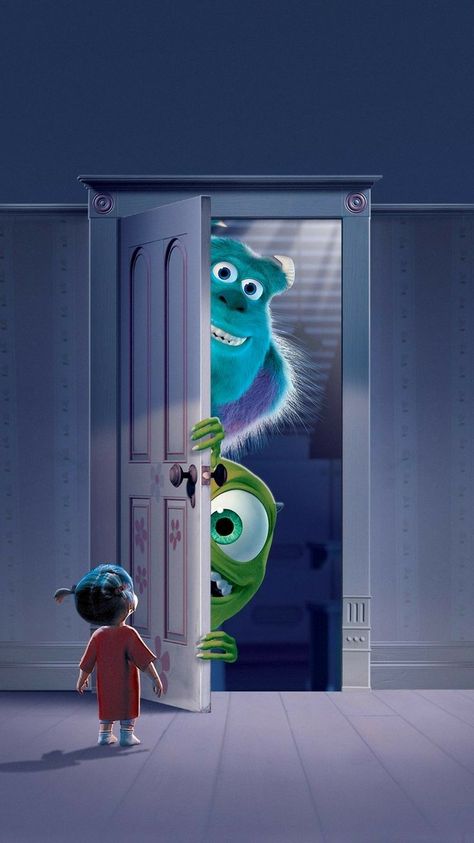 Iphone Wallpaper Disney, Wallpaper Film, Disney Phone Backgrounds, Movies Wallpaper, Iphone Cartoon, Phone Wallpapers Vintage, Monster Inc, Disney Monsters, Wallpaper Disney