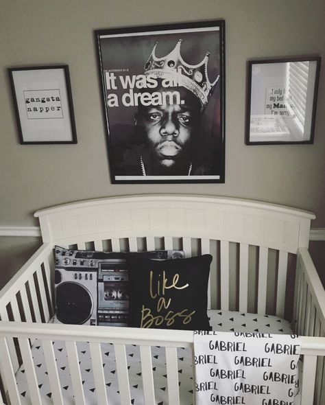 It Was All a Dream - G’s Hip Hop Inspired Nursery Hip Hop Room, Hip Hop Inspired Room, Hip Hop Nursery, Hip Hop Decor, It Was All A Dream, Hip Hop Room Decor, Hip Hop House Decor, Hip Hop Baby Shower Ideas, Music Nursery Theme