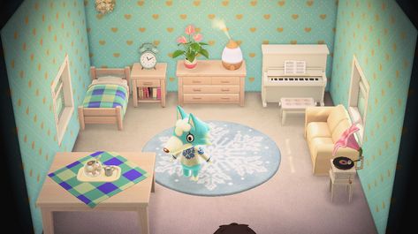 Skye Animal Crossing, Acnh Skye, Dōbutsu No Mori, Animal Crossing Wiki, Animal Crossing New Leaf, Blue Dresser, Gerbera Flower, Aries Birthday, Happy Home Designer