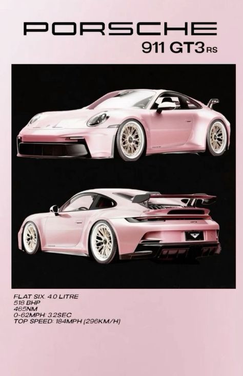 Porshe 911gtr Pink, Porsche 911gt3 Pink, Porche Gt3rs, Pink Porche, Porsche Pink, Porsche Gtr, Pink Porsche, Carros Porsche, Porsche 9