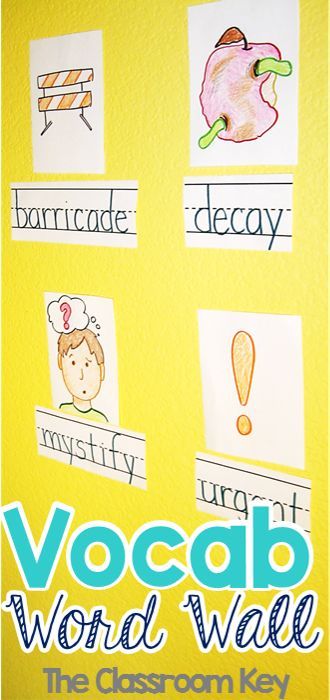 How to implement a vocabulary word wall in your classroom Vocabulary Wall, Study Vocabulary, Working Wall, Vocabulary Word Walls, Vocabulary Instruction, Teaching Vocabulary, How To Study, Vocabulary Games, Vocabulary Building