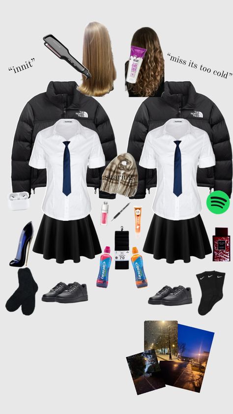 Uk Uniform Aesthetic, How To Style School Uniforms Uk, School Aesthetic Uk, British School Uniform Aesthetic, Uk School Aesthetic, British Secondary School, Uk Uniform, School Uniform Uk, School Outfits Uniform