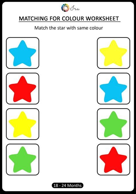 Printable Matching Colors Worksheets (24-30 Months) - Ira Color Worksheet, Color Worksheets For Preschool, Simple Objects, Shapes Worksheet Kindergarten, Basic Colours, Shape Activities Preschool, Preschool Tracing, Kids Worksheets Preschool, Tracing Worksheets Preschool