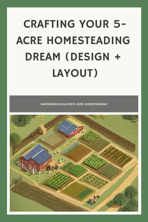 Unleashing the Potential: Crafting Your 5-Acre Homesteading Dream In the pursuit of a more self-reliant and sustainable lifestyle, the allure of a 5-acre homestead beckons many aspiring homesteaders. With this generous expanse of land at your disposal, you have the opportunity to craft a truly remarkable homesteading haven that seamlessly blends functionality, beauty, and resourcefulness. One Acre Homestead Layout, Acre Homestead Layout, Homestead Layout, Homesteading Animals, Permaculture Principles, Acre Homestead, Natural Ecosystem, Aquaponics System, Home On The Range