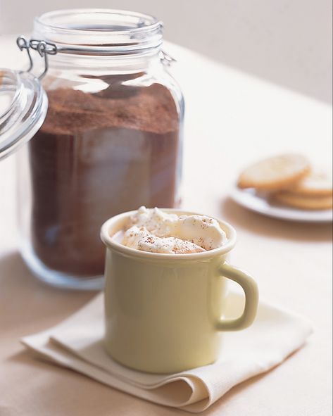 Hot Chocolate Recipe Homemade, Hot Chocolate Mix Recipe, Homemade Hot Chocolate Mix, Homemade Hot Cocoa, Martha Stewart Recipes, Winter Treats, Mexican Hot Chocolate, Homemade Hot Chocolate, Hot Cocoa Mixes