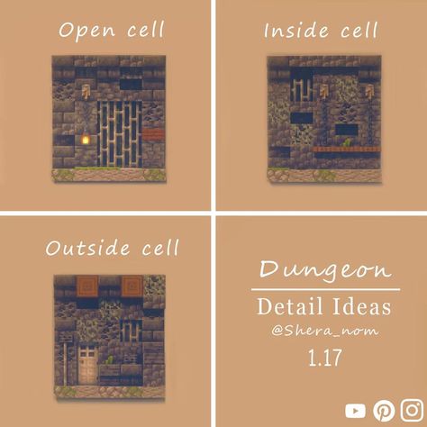 Dark Dungeon, Small Youtuber, Minecraft Kingdom, Minecraft Wall, Minecraft Images, Minecraft Interior, Minecraft Blocks, Minecraft Interior Design, Cool Minecraft Creations