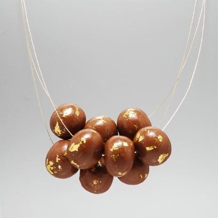 Chocolate Necklace, Chocolate Rings, Chocolate Jewelry, Malted Milk Balls, Edible Gold Leaf, Clear Gift Boxes, Beads Candy, Chocolate Malt, Chocolate Gold