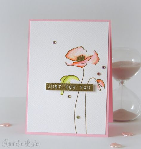 Painted Poppy, Poppy Cards, Altenew Cards, Love Stamps, Friendship Cards, Fun Fold Cards, Card Layout, Paper Crafts Cards, Sympathy Cards