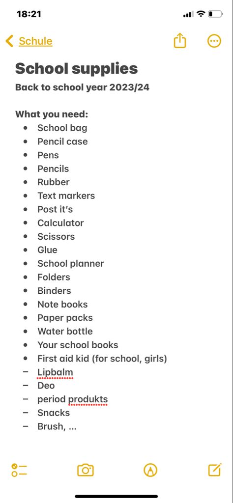 Stationary Essentials List, What School Supplies Do You Need For 7th Grade, School Supplies For 10th Grade, List Of School Supplies For High School, Stationary List For High School, School Bag Essentials List, School Supply List Middle School, School List Highschool, Collage School Supplies List