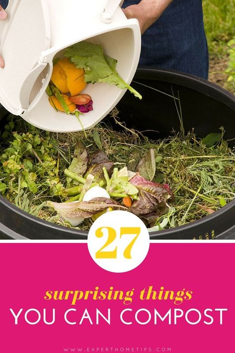 How To Make Compost: 27 Surprising Things You Can Add To The Heap - Expert Home Tips Weird Items, Make Compost, How To Make Compost, Frozen Coffee, Composting At Home, Fruit Peel, Cotton Wool, Coffee Grounds, Everyday Items