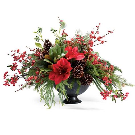 Frontgate Christmas, Christmas Arrangements Centerpieces, Christmas Centrepieces, Christmas Floral Designs, Christmas Flower Arrangements, Christmas Table Centerpieces, Christmas Floral Arrangements, Holiday Flower, Christmas Cookies Decorated