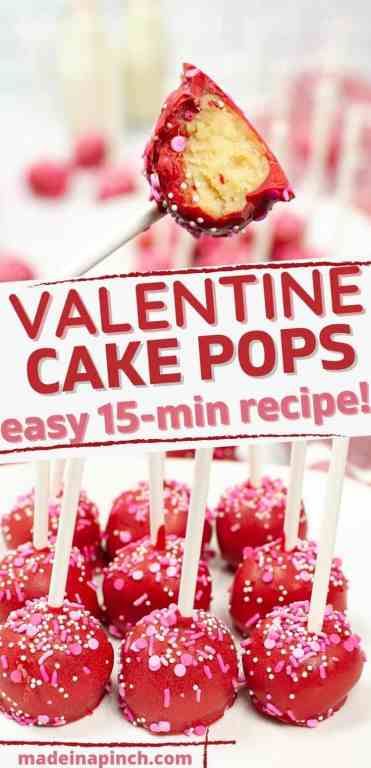 Valentines Cake Pops Recipe, Vanilla Cake Pop Recipe, Babycakes Cake Pop Maker, Easy Delicious Cakes, Cake Pop Recipe Easy, Valentine Cake Pop, Cake Pop Maker, Valentines Snacks, Valentines Baking