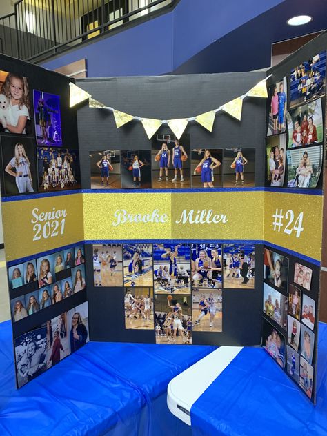 Graduation Picture Boards, Trifold Board, Soccer Senior Night, Basketball Senior Night, Senior Ads, Senior Posters, Senior Night Posters, Volleyball Posters, Cheer Posters