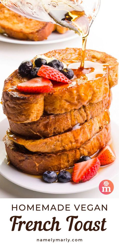 French Toast Without Eggs, Gluten Free French Toast, Banana Diaries, Vegan French Toast, Classic French Toast, Vegan French, Yo Momma, Healthy Vegan Breakfast, Make French Toast