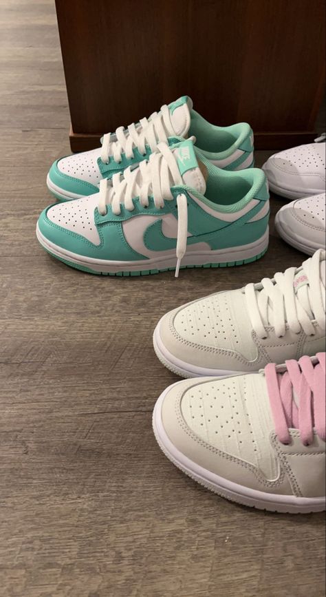 Cute Nike Low Dunks, Teal Nike Dunks, Blueberry Dunks, Aesthetic Nike Dunks, Shoes Dunks, Jordans 4, Jordan Dunks, Air Jordans 1, Dunks Shoes