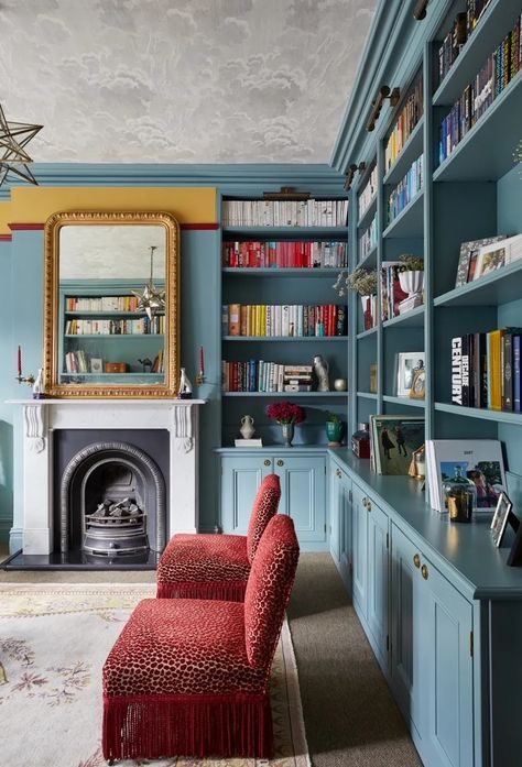 Decorating With Leopard Print: Expert Tips To Keep Things Chic and Sophisticated | AD Middle East Library Playroom, Berlin Apartment, Wall Light Shades, London Townhouse, Beautiful Library, British Furniture, Colour Combos, Victorian Terrace, New England Style