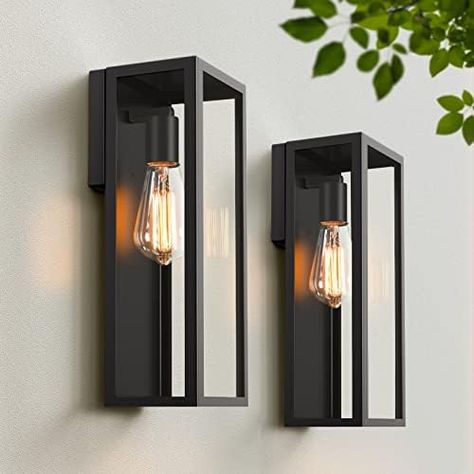 Wall Mounted Lighting, Matte Black Wall, Outdoor Wall Light Fixtures, Front Door Entryway, Door Entryway, Wall Lanterns, Black Wall Lamps, Outdoor Wall Lantern, Modern Wall Lights