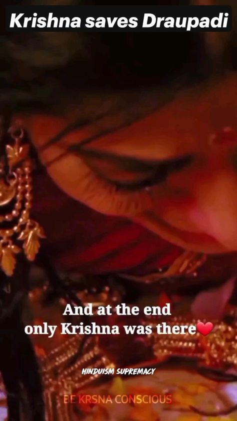 Mahabharat Draupadi Video, Draupadi And Krishna, Krishna And Draupadi, Krishna Video, Signs He Loves You, Krishna Gif, Radha Krishna Songs, Whatsapp Videos, Radha Krishna Quotes