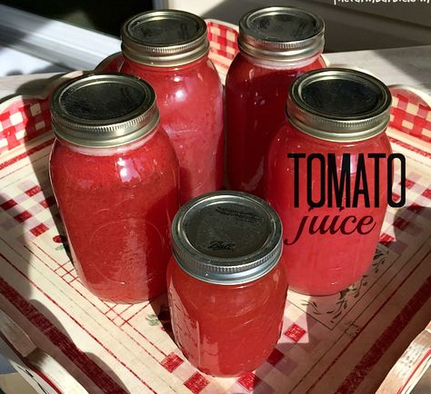 Canning Homemade Spaghetti Sauce, Canning Tomato Juice, Tomato Juice Recipes, Homemade Smoothies Recipes, Recipes Juice, Canned Tomato Juice, Food For Health, Canned Spaghetti Sauce, Canned Juice