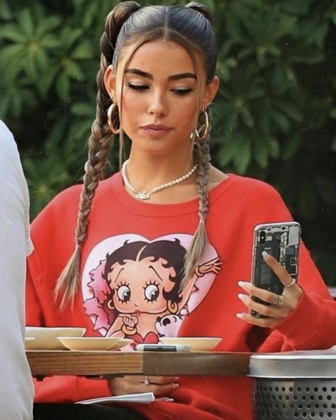 Braids For 2023, 00s Hairstyles, 2 Braids Hairstyles, Braided Summer Hairstyles, Best Braided Hairstyles, Braids Hairstyles For Black Women, Hairstyles For Black Women Braids, High Pigtails, Madison Beer Hair