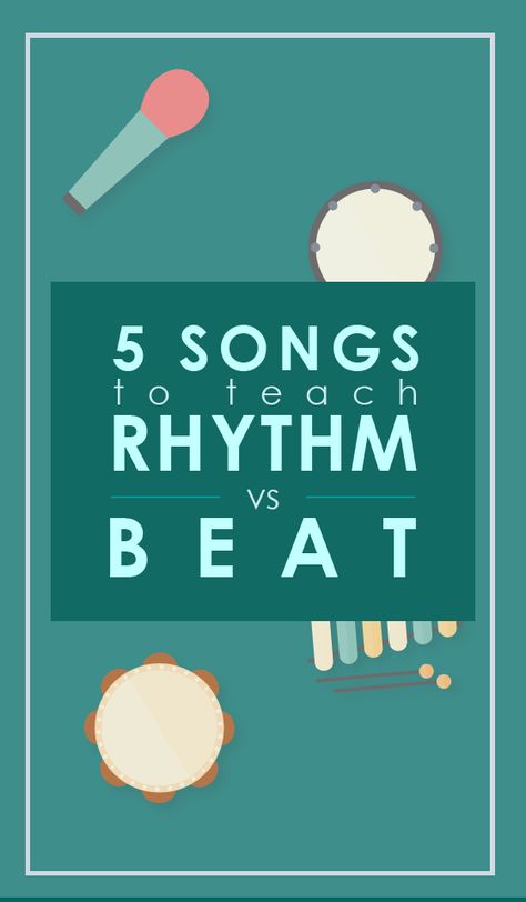 Teaching Rhythm vs Beat? This song collection is AWESOME for teaching, and kids love it! Click through for the free music! Rhythm Activities, Kindergarten Music, Homeschool Music, Music Lessons For Kids, Elementary Music Lessons, Music Curriculum, Music Lesson Plans, Preschool Music, Primary Music