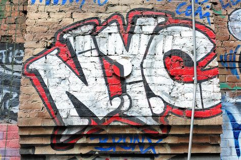 NYC tagged New York Graffiti Art, Nyc Street Art Aesthetic, New York Street Art Graffiti, New York Graffiti Aesthetic, 90s Graffiti Aesthetic, Crying Statue, Ny Graffiti, New York City Graffiti, 90s Graffiti