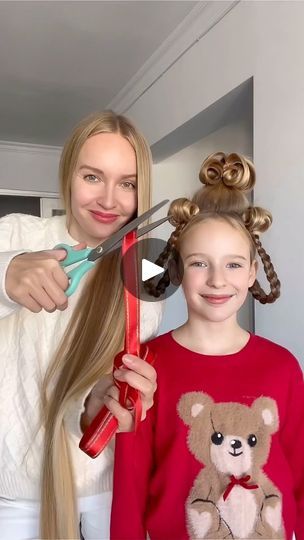 4.2M views · 10K reactions | Cindy Lou Hair Tutorial❤️ It was so fun transforming into a WHO!✨ @mykitsch ✨ #longhair #longhairstyles #cindylouwho #grinch #longhairdontcare #hairtutorial #hairideas #christmashair #mykitsch #parenting #hairhacks | Stefani Chaglar🦋 | seasunstefunny · Original audio Cindy Lou Hair How To Do, Cindylouwho Hair, Cindy Lou Hair Tutorial, Cindy Loo Hoo Hair, Cindy Lue Who Hair, How To Do Cindy Lou Who Hair, Cindy Lou Hoo Hair, Cindy Lou Who Hair Tutorial, Cindy Lou Who Makeup