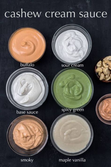 Cashew Nut Sauce Recipe, Vegan Cashew Cream Sauce, Cashew Powder Recipes, How To Use Cashew Cream, Cashew Sauce Vegan, Recipes With Cashew Cream, Vegan Cashew Recipes, Cashew Sauce Recipes, Cashew Yogurt Recipe