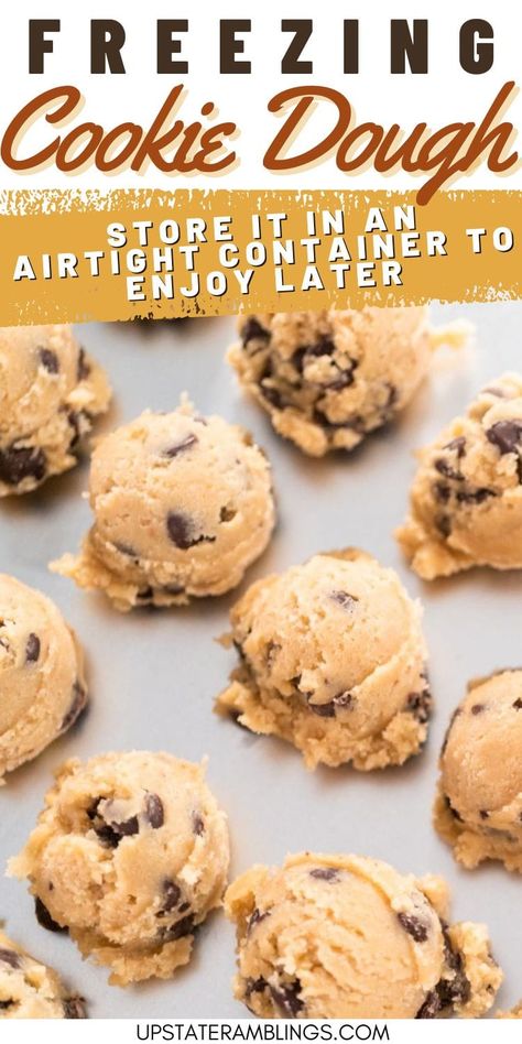 Freezing cookie dough is a game-changer for cookie lovers! Find out how to prepare, store, and bake frozen cookie dough, so you can always have freshly baked cookies ready in minutes. Freezable Cookie Dough, Freezing Cookie Dough, Freeze Cookie Dough, Freezable Cookies, Upstate Ramblings, Cranberry Orange Shortbread Cookies, Homemade Cookie Dough, Breakfast Sides Dishes, Best Chocolate Chip Cookies Recipe