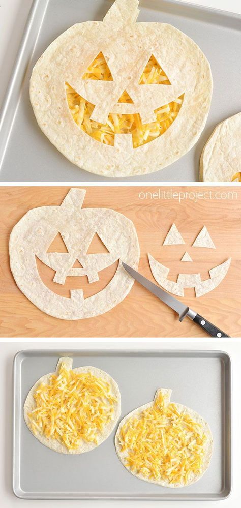 Halloween Quesadilla, Menu Halloween, Cheese Quesadillas, Dinner Halloween, Recetas Halloween, Kids Halloween Food, Spooky Food, Halloween Fest, Fun Halloween Food