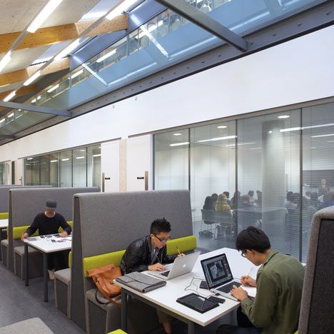 Collaborative Learning Spaces, Stanton Williams, High School Design, Interior Window Trim, Study Spaces, Interior Design Colleges, Alternative Seating, Corporate Office Design, Library Architecture