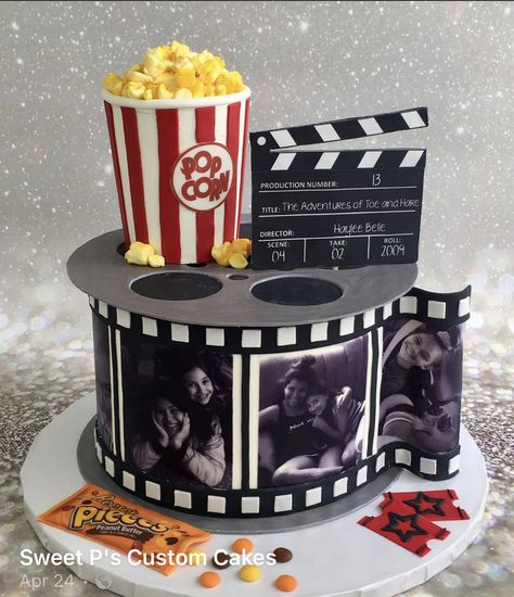 Film Cake, Movie Cakes, Hoco Proposals Ideas, Prom Proposal, Highschool Aesthetic, Homecoming Proposal Ideas, Fun Diy Crafts, Homecoming Proposal, Proposal Ideas