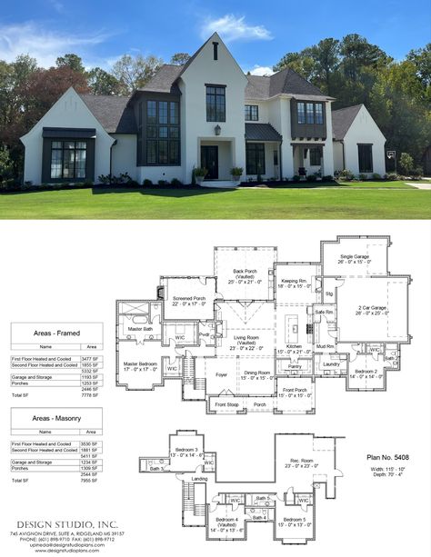 Plan #5408 | Design Studio Luxury House Floor Plans, Cabin Renovation, Hgtv Dream Homes, Studio House, Pdf Design, French Country House Plans, Home Design Floor Plans, Sims House Plans, House Layout Plans