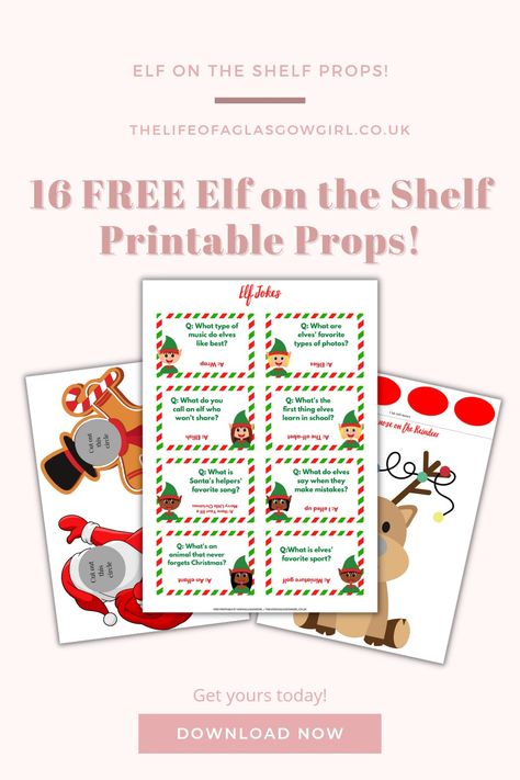 Give the gift of fun this December with 58 Naughty and Nice Elf on the Shelf ideas complete with a bundle of FREE Elf on the shelf props. #elfontheshelfprops #Christmas Elf On The Shelf Amazon Packages, Elf Departure Ideas Free Printable, Elf Surveillance Sign Printable Free, Dec 23 Elf On The Shelf, Elf On The Shelf Furniture Diy, Free Elf On The Shelf Printables Props, Elf On The Shelf Free Printables Props, Diy Elf On The Shelf Props, Free Printable Elf On The Shelf Props